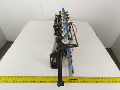 2 Section Rotating 8 Station Vacuum Pick And Place Robot Arm Fixture