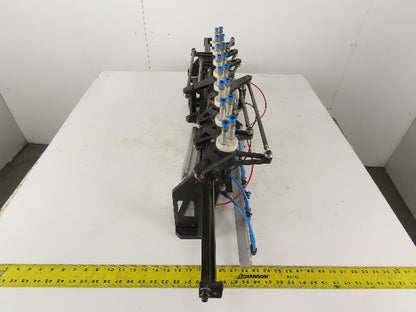 2 Section Rotating 8 Station Vacuum Pick And Place Robot Arm Fixture
