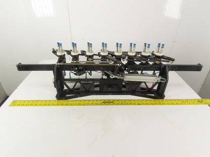 2 Section Rotating 8 Station Vacuum Pick And Place Robot Arm Fixture
