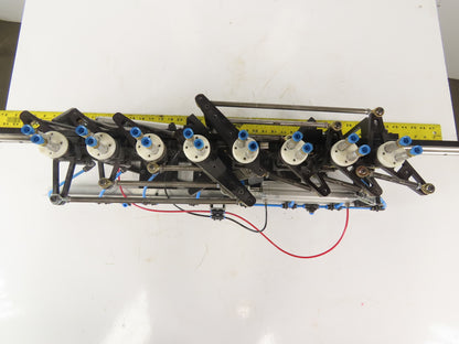 2 Section Rotating 8 Station Vacuum Pick And Place Robot Arm Fixture