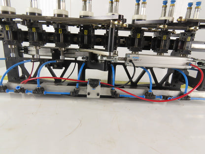 2 Section Rotating 8 Station Vacuum Pick And Place Robot Arm Fixture