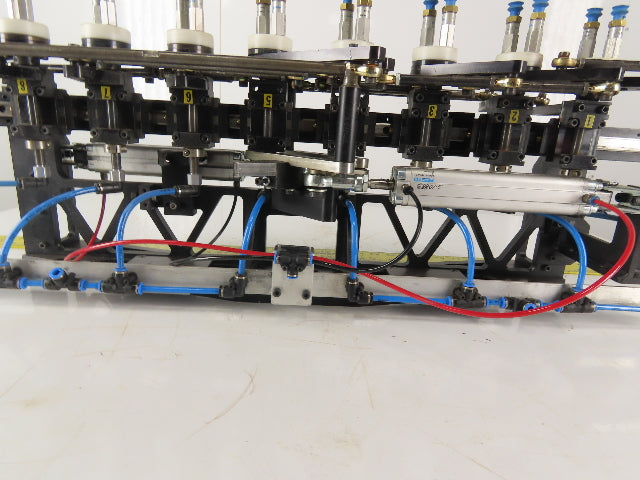 2 Section Rotating 8 Station Vacuum Pick And Place Robot Arm Fixture