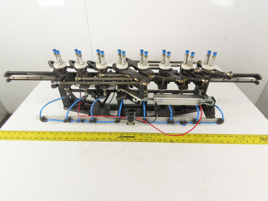 2 Section Rotating 8 Station Vacuum Pick And Place Robot Arm Fixture