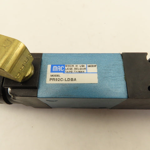 MAC PR92C-LDBA Pneumatic Sandwich Pressure Regulator Adjustable Air Pilot