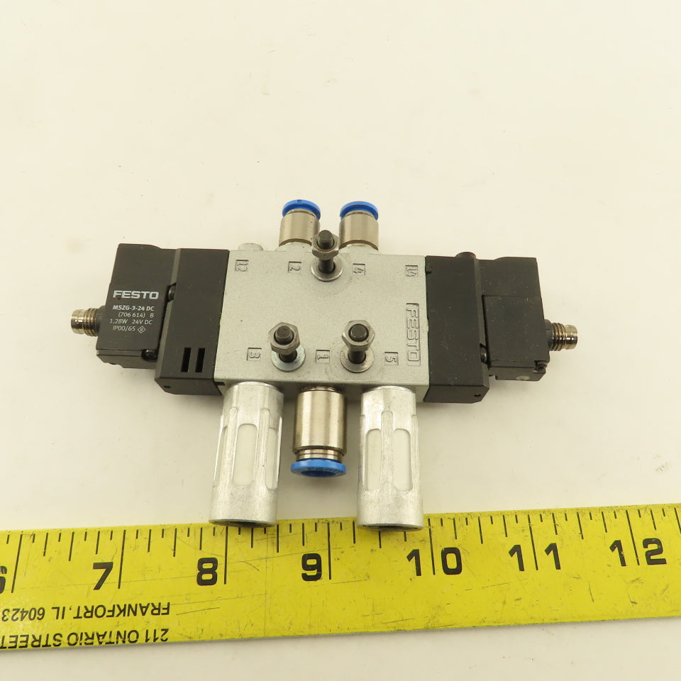 Festo CPE14-M1CH-5J-1/8 Pneumatic Solenoid Valve 5/3 Way 24V Coil