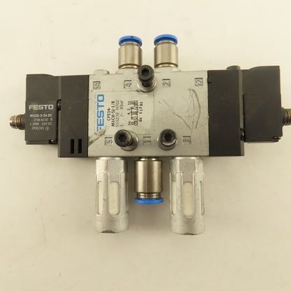 Festo CPE14-M1CH-5J-1/8 Pneumatic Solenoid Valve 5/3 Way 24V Coil