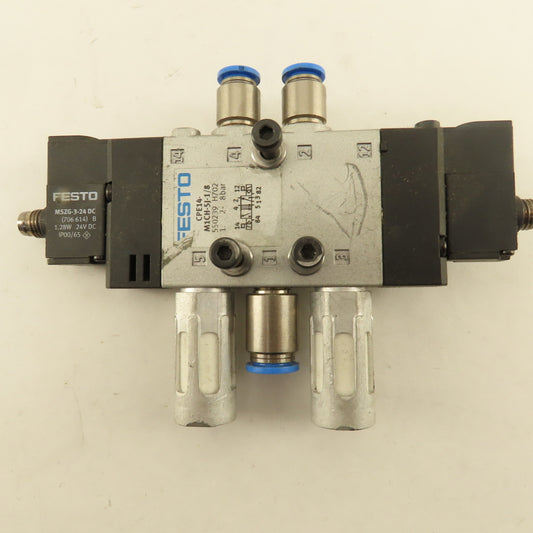 Festo CPE14-M1CH-5J-1/8 Pneumatic Solenoid Valve 5/3 Way 24V Coil