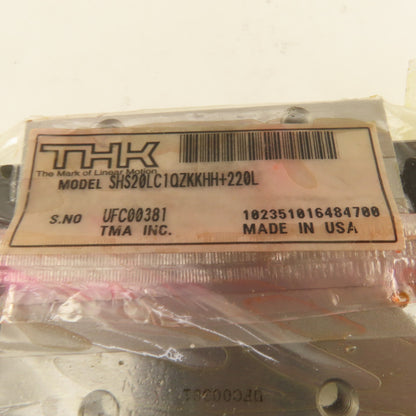 THK SHS20LC1QZKKHH+220L Caged Ball Linear Guide Bearing