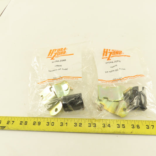 Hydra-Zorb 100075 3/4" Pipe Cushion Clamp C-Channel Mount Lot Of 2