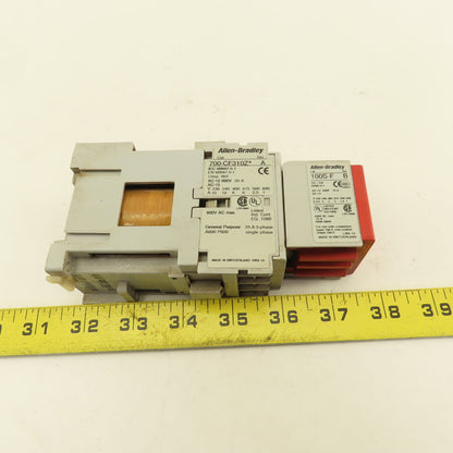 Allen Bradley 700-CF310Z Guardmaster 600VAC 25A 3Ph Safety Relay 25VDC Coil