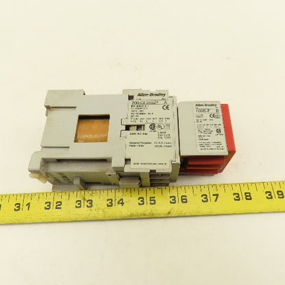 Allen Bradley 700-CF310Z Guardmaster 600VAC 25A 3Ph Safety Relay 25VDC Coil