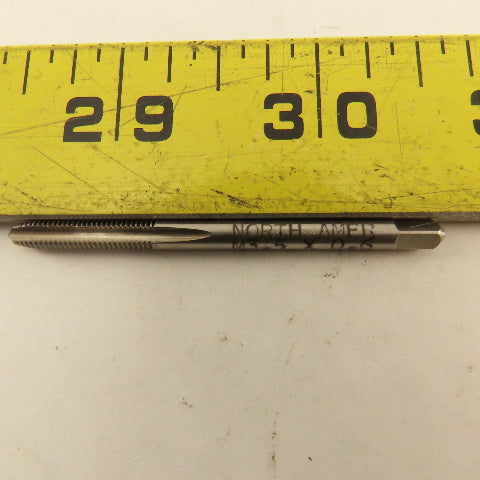 North American M3.5x0.6 Metric Thread 3 Flute Straight Plug Tap Lot Of 3