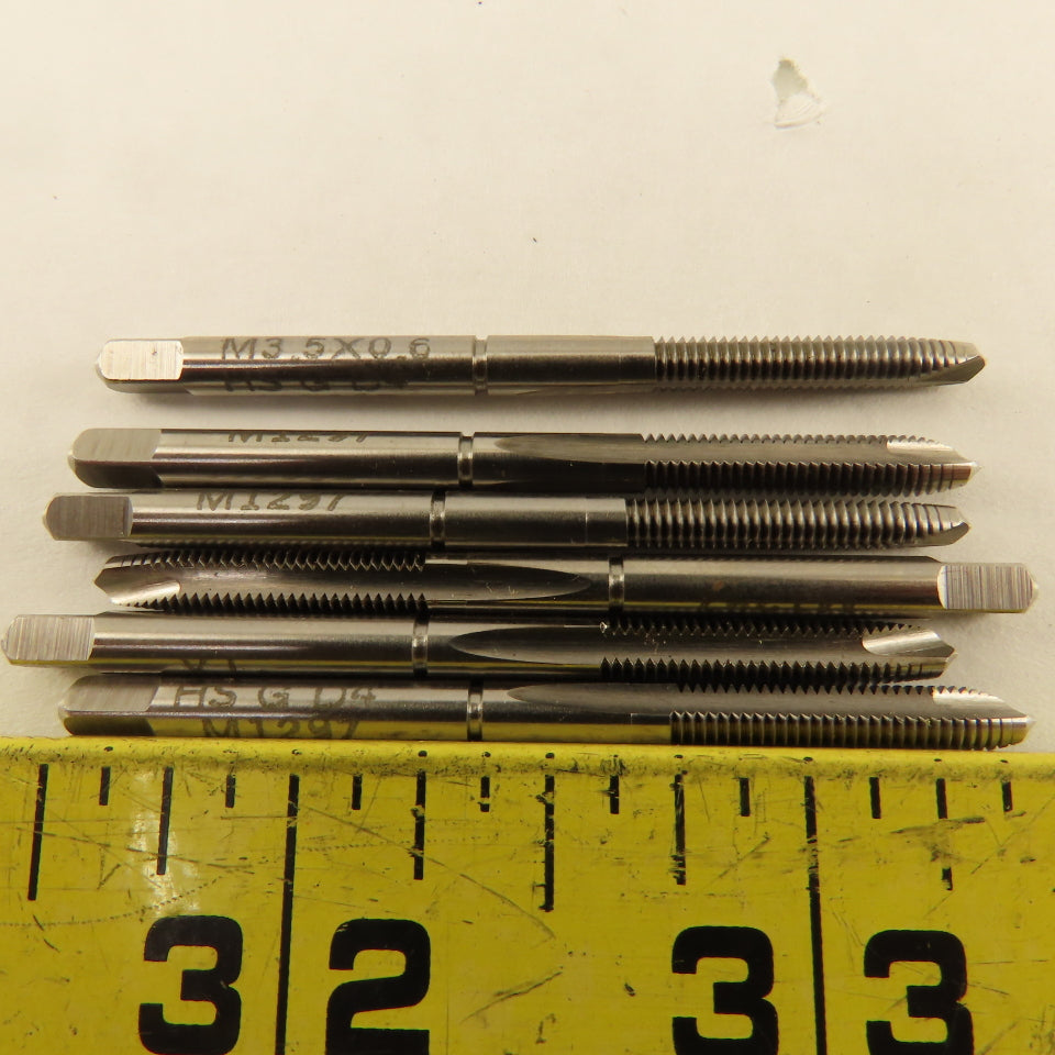 Vermont Tap & Die M1297 M3.5x0.6 Metric Thread 2 Flute Spiral Point Tap Lot Of 6