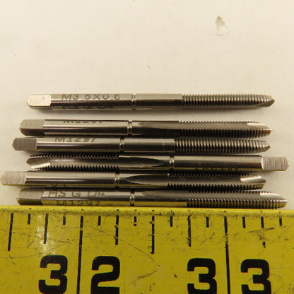 Vermont Tap & Die M1297 M3.5x0.6 Metric Thread 2 Flute Spiral Point Tap Lot Of 6