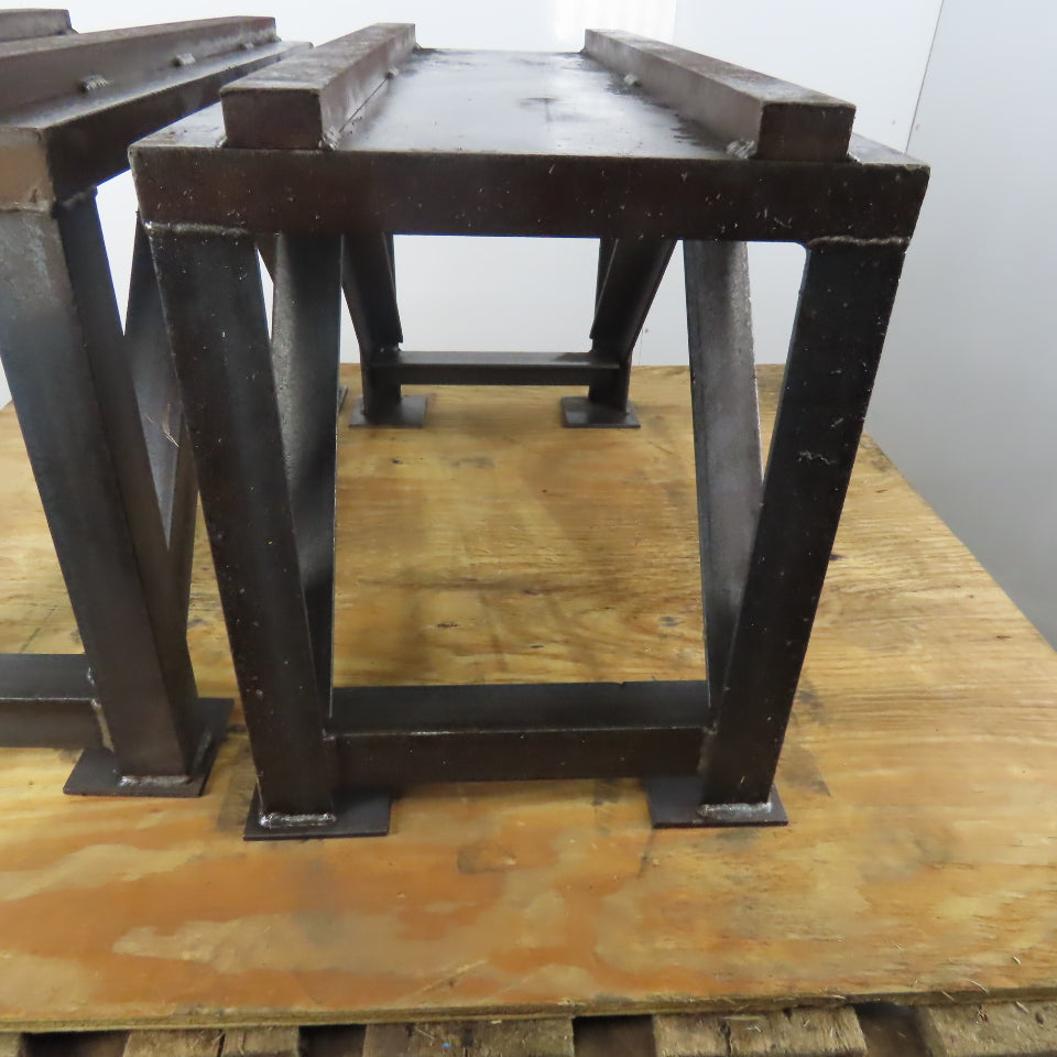 Custom Steel Sawhorses/Work Horses 15"x30-1/2"x19-1/4" High 1" Thick Top Lot / 2