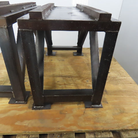 Custom Steel Sawhorses/Work Horses 15"x30-1/2"x19-1/4" High 1" Thick Top Lot / 2