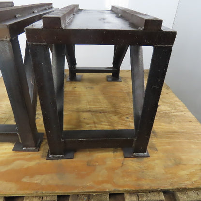 Custom Steel Sawhorses/Work Horses 15"x30-1/2"x19-1/4" High 1" Thick Top Lot / 2
