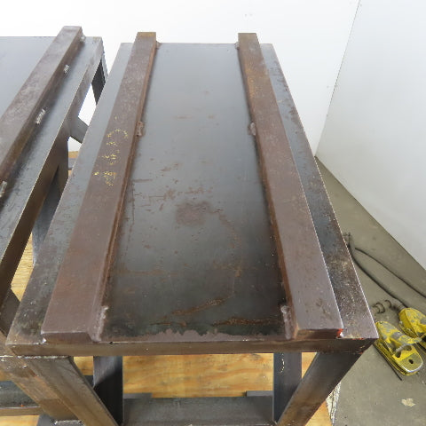 Custom Steel Sawhorses/Work Horses 15"x30-1/2"x19-1/4" High 1" Thick Top Lot / 2