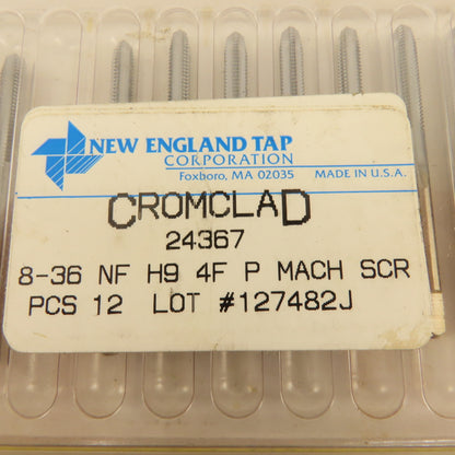 New England Tap 8-36 NF H9 Cromclad 4 Flute Machine Tap Lot Of 10