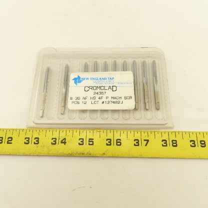 New England Tap 8-36 NF H9 Cromclad 4 Flute Machine Tap Lot Of 10