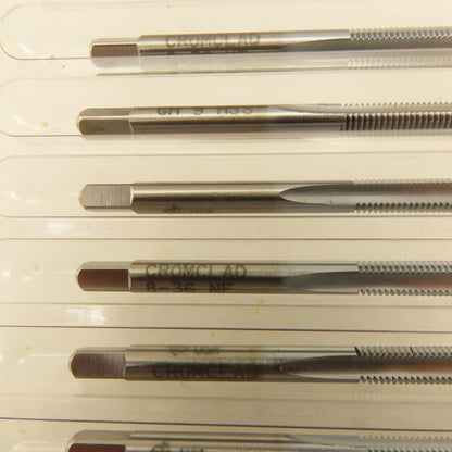 New England Tap 24534 8-36 GH9 Cromclad 2 Flute Spiral Point Plug Tap Lot Of 6