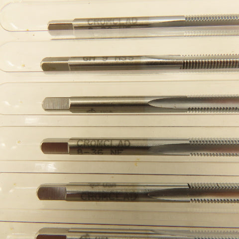 New England Tap 24534 8-36 GH9 Cromclad 2 Flute Spiral Point Plug Tap Lot Of 6
