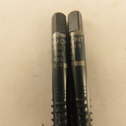 Vermont M10-1.5 Metric Int. Thread Skipped Tooth 3 Flute Spiral Point Lot Of 3