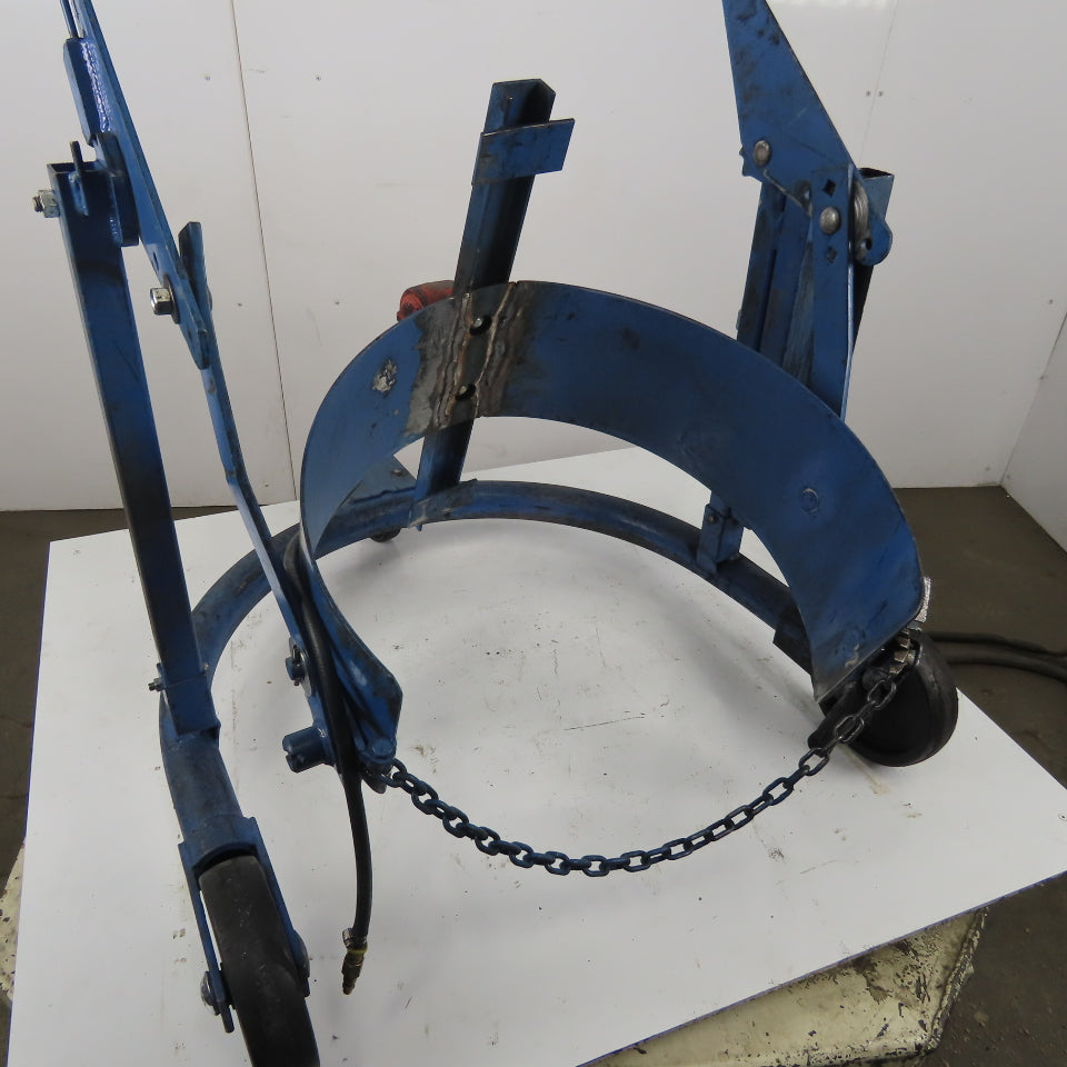 Mobile Steel Drum Lifter & Tilter Mechanical W/Pneumatic Vibrator