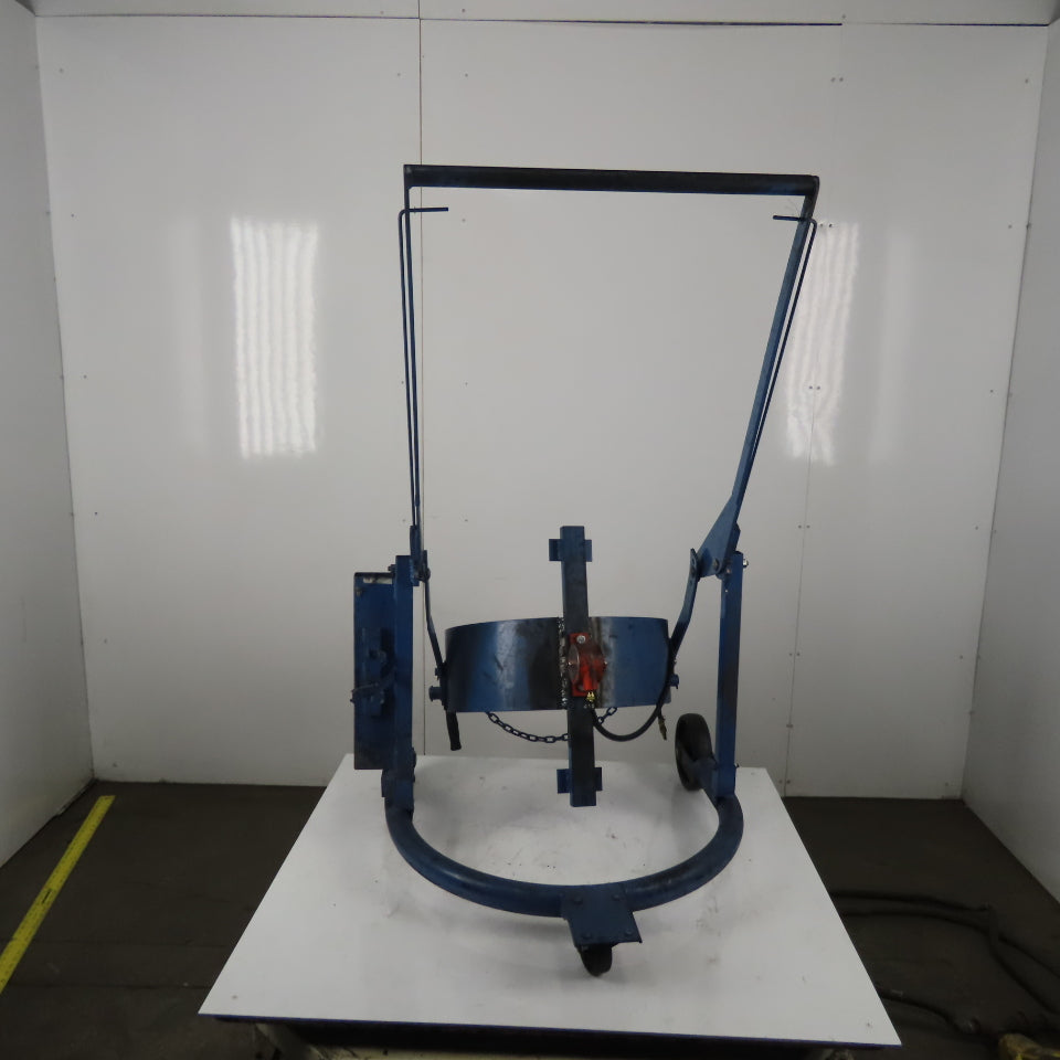 Mobile Steel Drum Lifter & Tilter Mechanical W/Pneumatic Vibrator