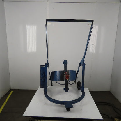 Mobile Steel Drum Lifter & Tilter Mechanical W/Pneumatic Vibrator