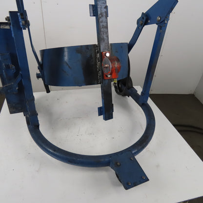 Mobile Steel Drum Lifter & Tilter Mechanical W/Pneumatic Vibrator