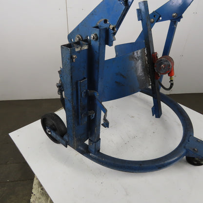 Mobile Steel Drum Lifter & Tilter Mechanical W/Pneumatic Vibrator