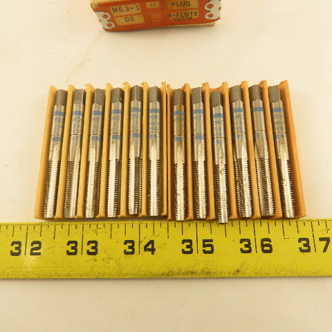 Vermont M6.3-1 Thread Taper Plug Tap 4 Flute NOS Lot Of 12
