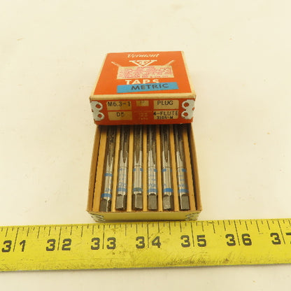Vermont M6.3-1 Metric Thread Taper Plug Tap 4 Flute NOS Lot Of 6