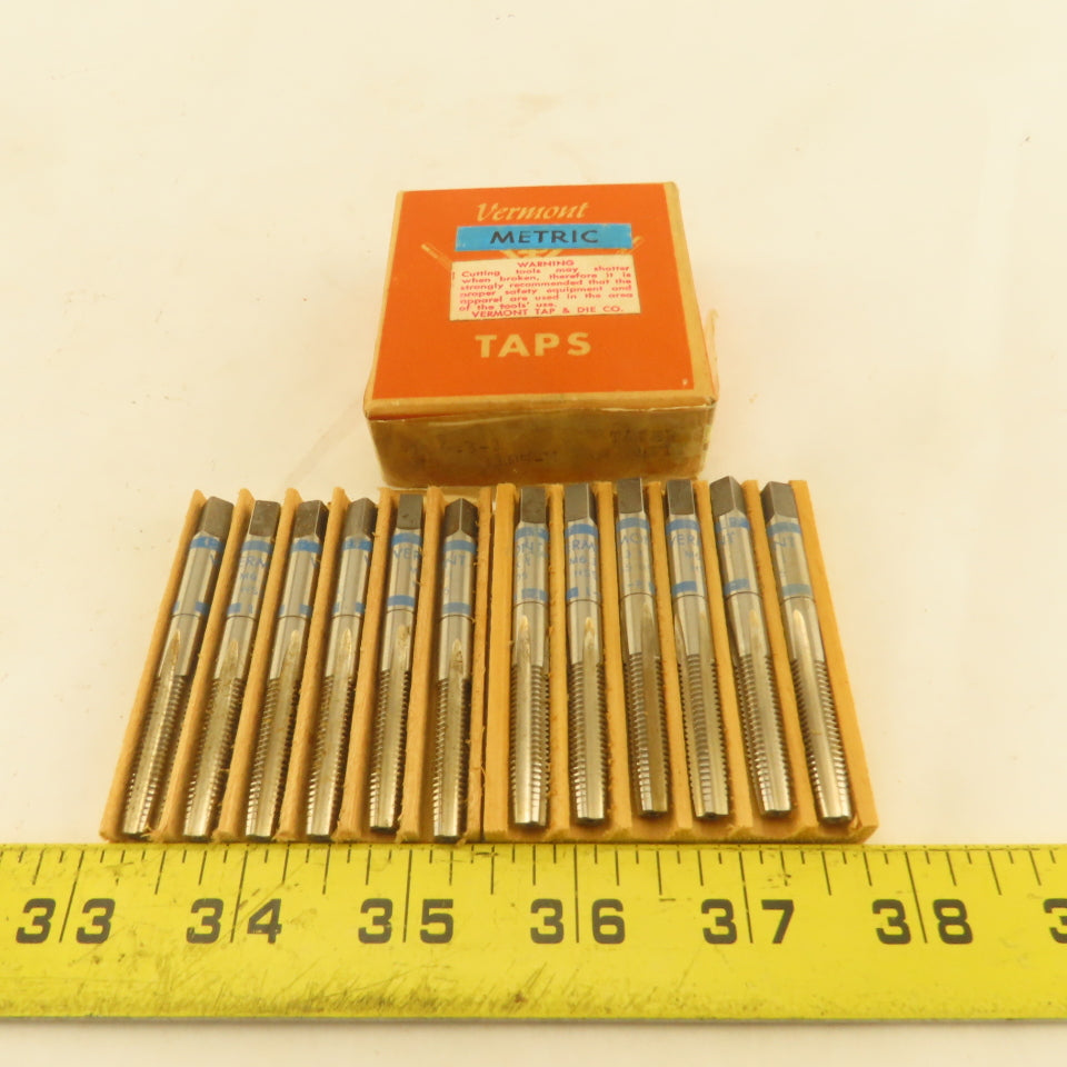 Vermont M6.3-1 Metric Thread Taper Plug Tap 4 Flute NOS Lot Of 12