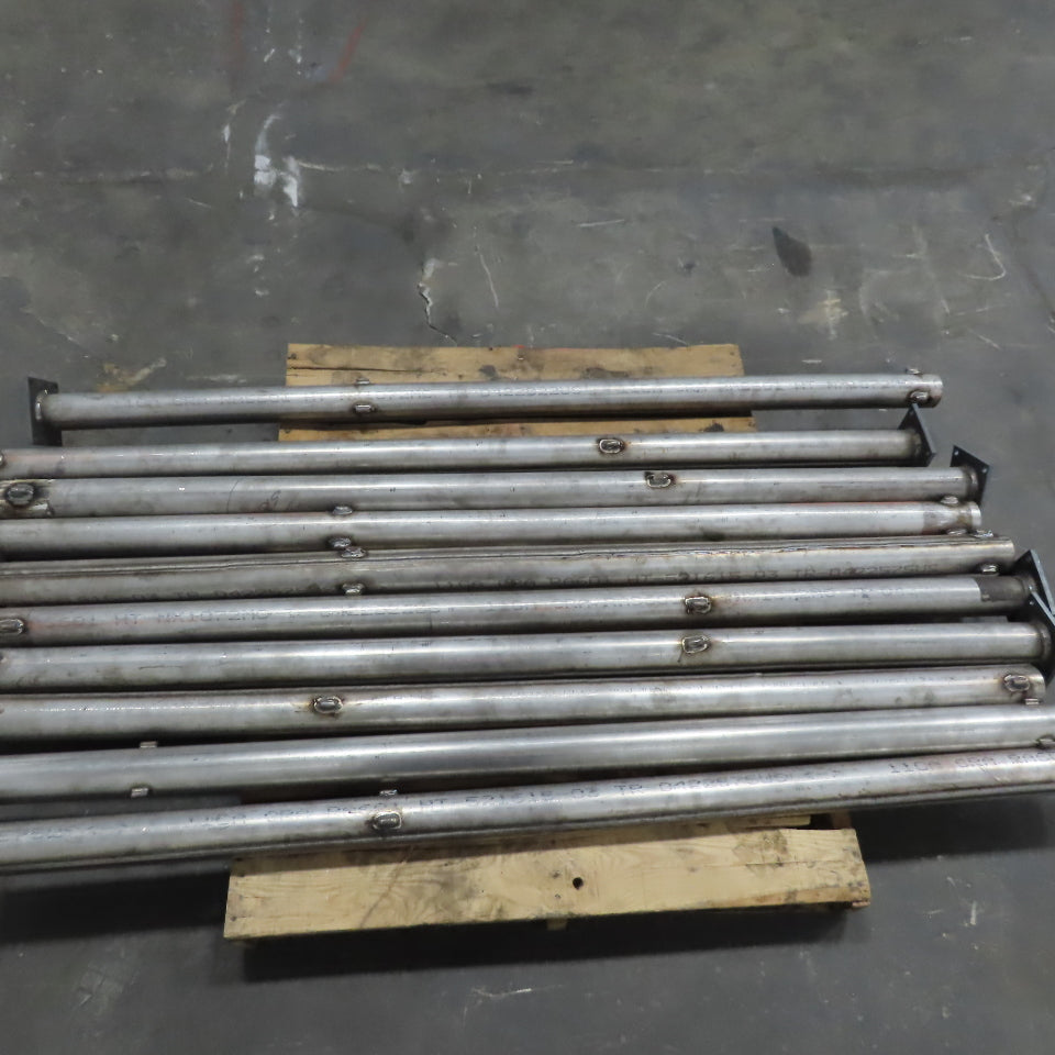 11 Gauge 3"OD X 75" 316 Stainless Steel Tube W/Flange Lot of 10