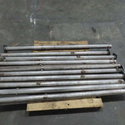 11 Gauge 3"OD X 75" 316 Stainless Steel Tube W/Flange Lot of 10