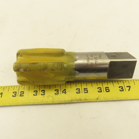 TPI 1-5/8"-18 NS LEFT Hand Bottoming Tap 6 Flute NOS USA