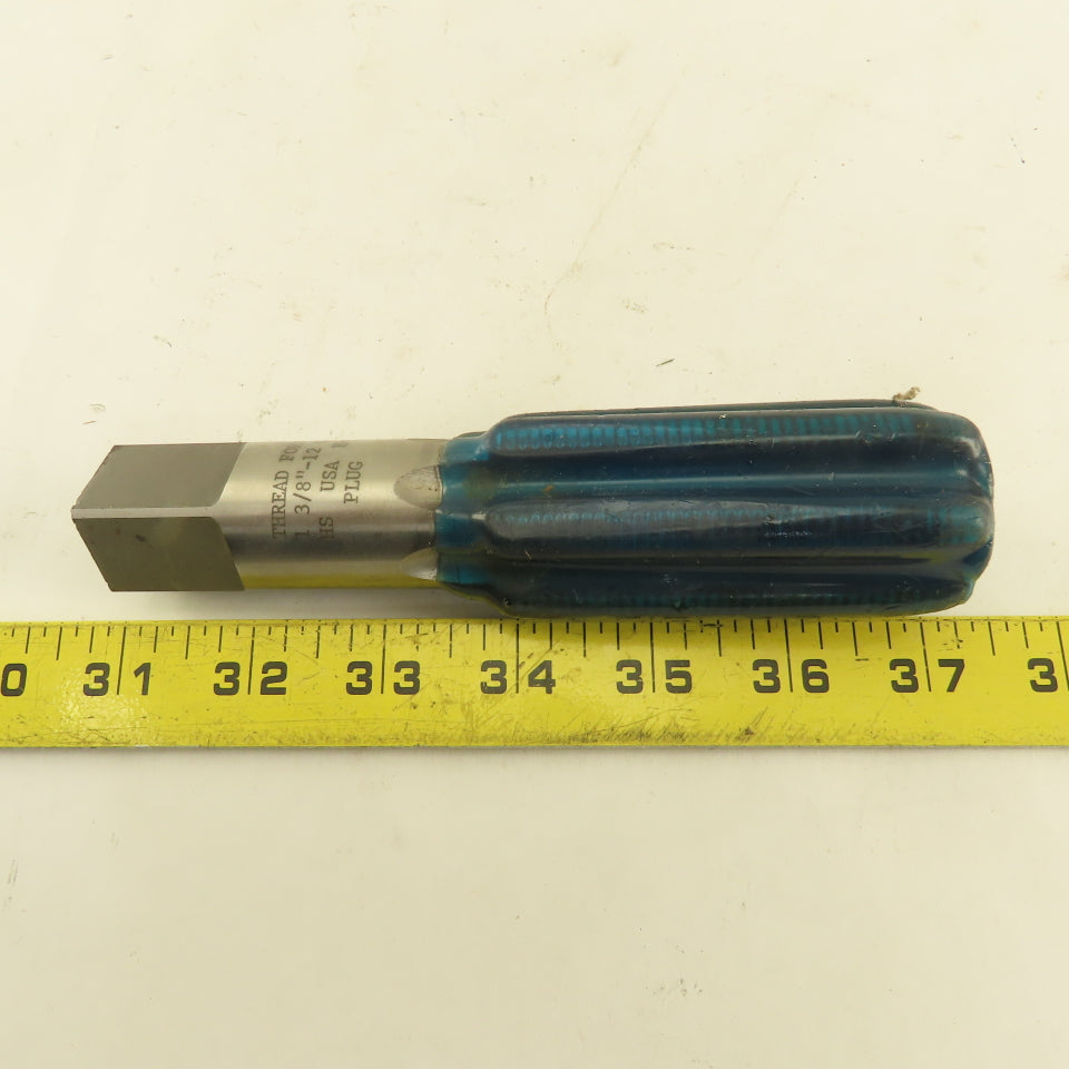 Thread Forms Inc. 1-3/8"-12 NF HS Taper Plug Tap 4 Flute NOS USA