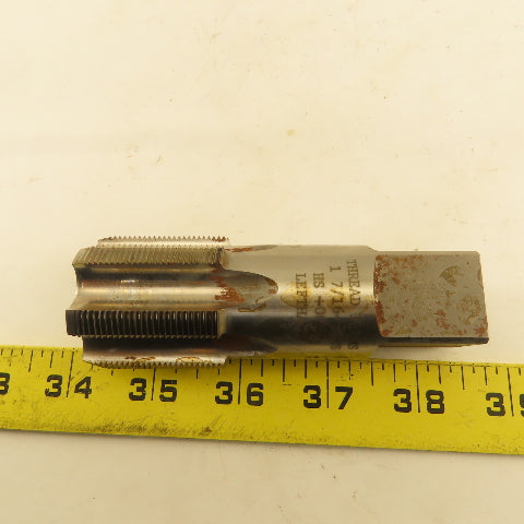 Thread Forms 1-7/16"-18 NS HS +.005G LEFT Hand Straight Flute Plug Tap