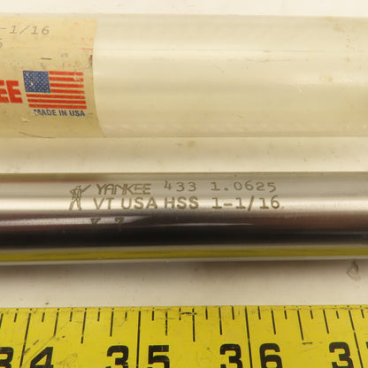 Yankee 433 1-1/16" 1.0625 Chucking Reamer Straight 8 Flute 10-1/2" OAL