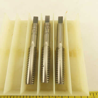 Vermont 7/16-14 NC LEFT Hand Plug Tap GH10 HSS USA Lot Of 3