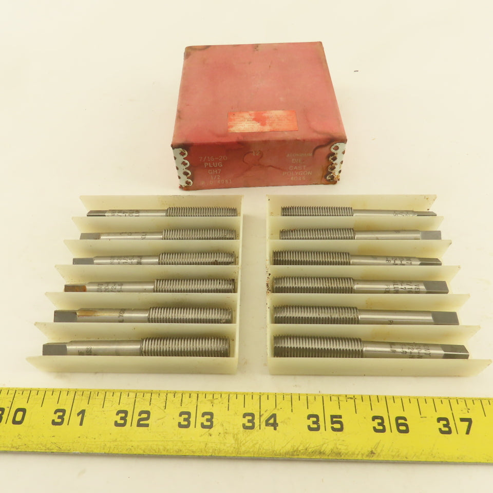 Vermont 7/16"-20 GH7 Polygon Fluteless Form Roll Plug Tap NOS USA Lot Of 12