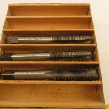 Hanson Whitney 7/16"-20 NF GH3 Spiral Point Skipped Tooth Plug Tap Lot Of 3
