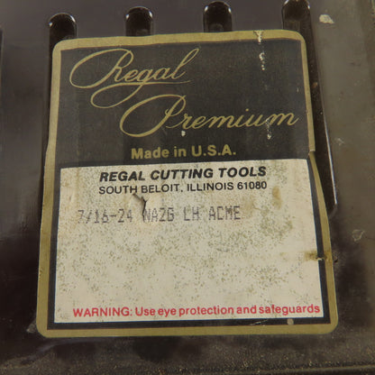 Regal Beloit 7/16"-24 NA 2G ACME LEFT Hand 4 Flute Straight Taper Tap Lot Of 6