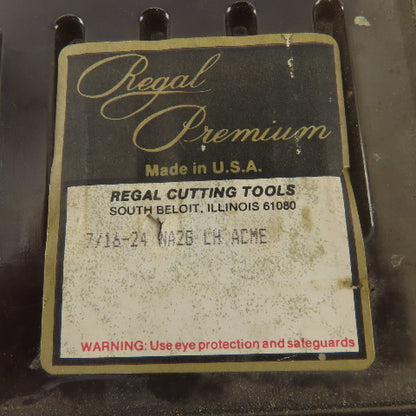 Regal Beloit 7/16"-24 NA 2G ACME LEFT Hand 4 Flute Straight Taper Tap Lot Of 6