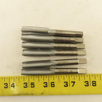 Regal Beloit 7/16"-24 NA 2G ACME LEFT Hand 4 Flute Straight Taper Tap Lot Of 6