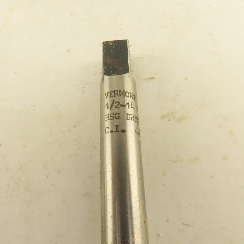 Vermont 1/2"-14 NPTF 4 Flute Pipe Tap Extra Length 4-3/8" OAL Lot Of 5