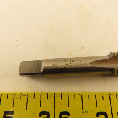 Vermont 1/2"-20 GH-3 4 Flute Plug Tap NOS USA Lot Of 6