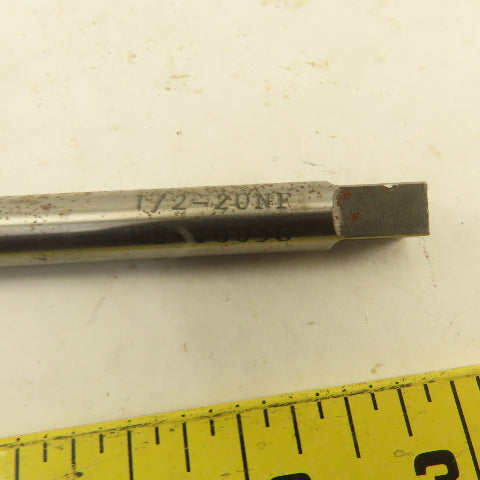 TFI 1/2"-20 HS (+.005G) Extra Length TiN Coated Bottoming Tap 4 Flute 8" OAL